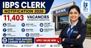 ibps clerk notification 2026