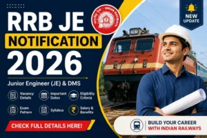 RRB JE Notification 2026 Out for 4,029 Vacancies