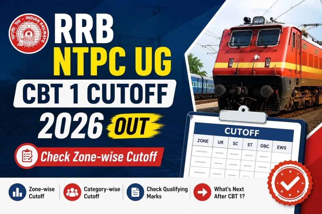 RRB NTPC UG CBT 1 Cutoff 2026 Out: Check Zone-wise Cutoff