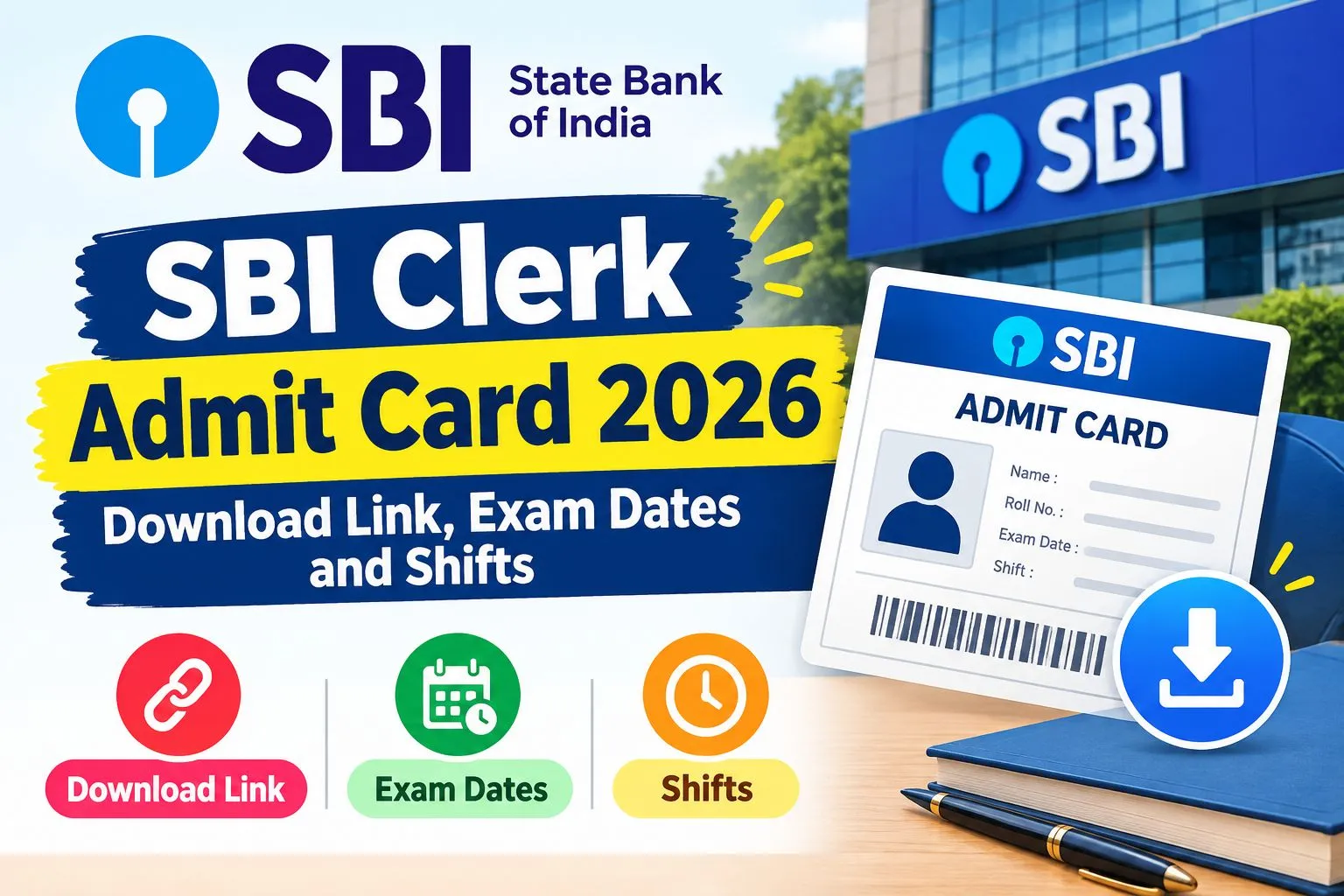 SBI Clerk Admit Card