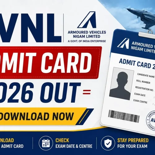AVNL Admit Card 2026 Out - Download Now