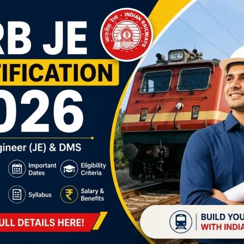 RRB JE Notification 2026 Out for 4,029 Vacancies