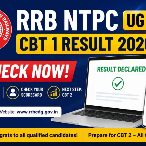 RRB NTPC UG CBT 1 Result 2026: Check Now