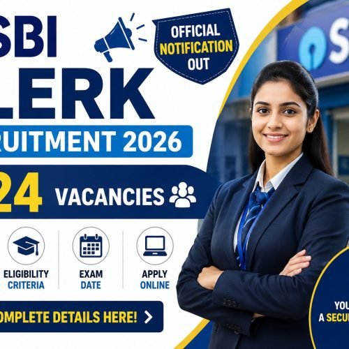 SBI Clerk Recruitment 2026: 9124 Vacancies, Apply Online